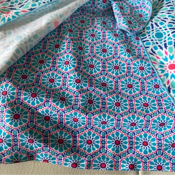 Ocean Avenue swimwear mosaic peek tankini top NWT size large adjustable straps - Picture 4 of 14